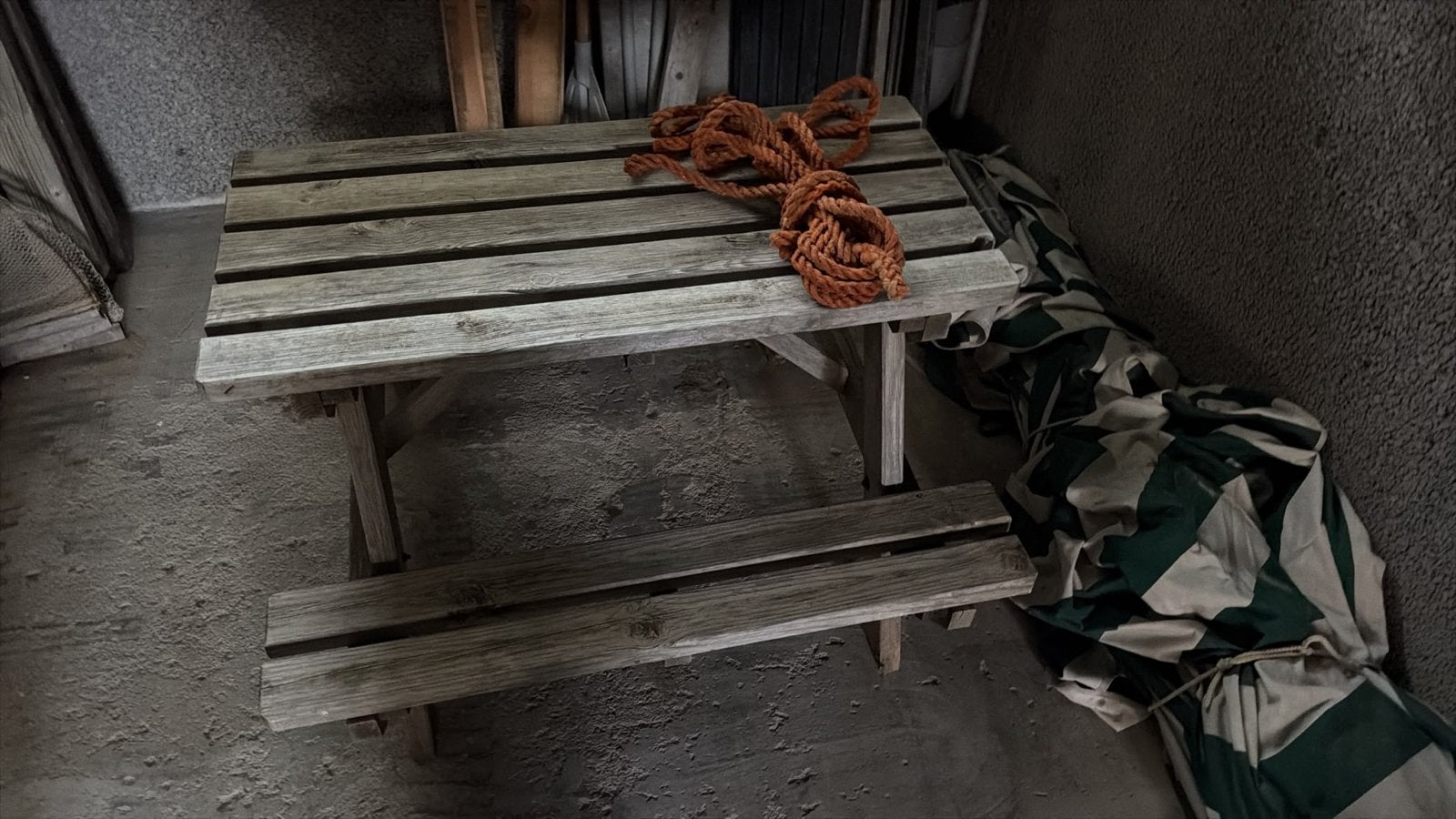 Houten Tuinbank Kinderformaat, Ophalen, Gebruikt, Hout