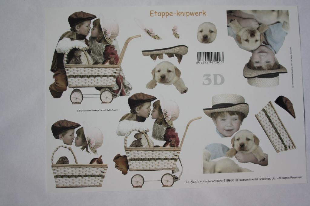 Knipvel 3D etappeknipwerk kinderen 9110, Ophalen of Verzenden, Nieuw, Kind, Knipvel