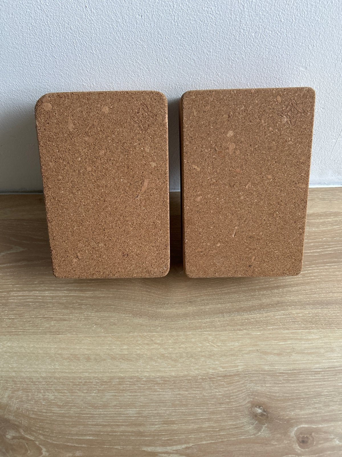 Set van 2 kurk yogablokken, Ophalen of Verzenden, Zo goed als nieuw, Yoga-accessoire