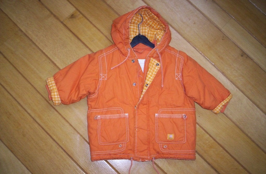 MINI MEXX oranje jas maat 80 met sjaal en wantjes, Mexx, Meisje, Ophalen of Verzenden, Zo goed als nieuw