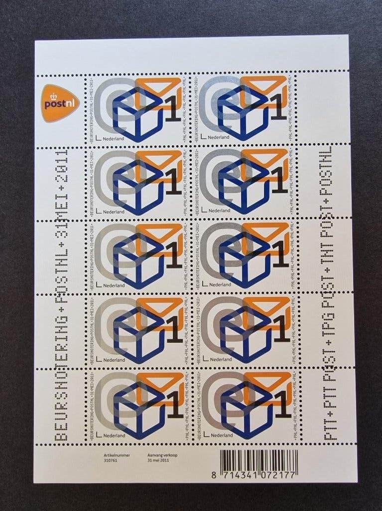 2011 Vel V2833 Beursnotering POSTNL. Postfris., Ophalen of Verzenden, Na 1940, Postfris