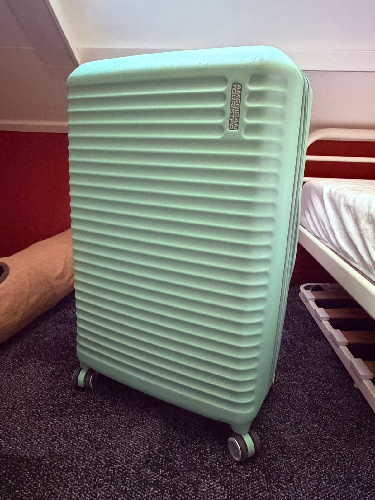American Tourister koffer bagage groot, Ophalen, Hard kunststof, Zo goed als nieuw, 70 cm of meer