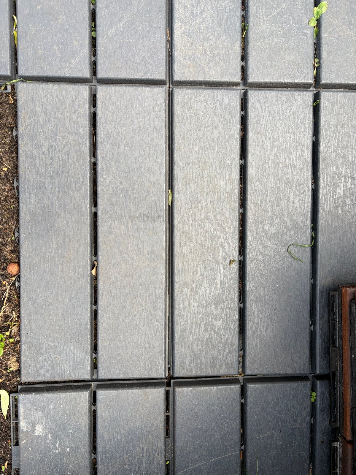 IKEA Runnen Vlonder/Terrastegels Grijs 75 stuks 1eur p/s, Ophalen, Gebruikt, Kunststof
