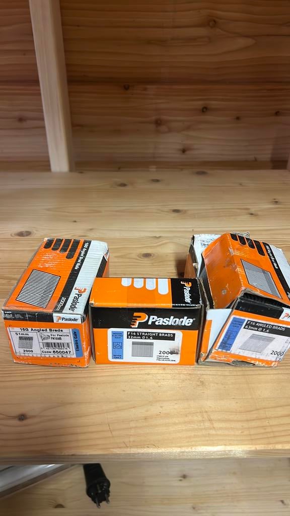 Spijkers paslode 32mm 2000st / 51mm 2000st / 61mm 2000st, Minder dan 80 cm, Minder dan 80 cm, Overige typen, Ophalen of Verzenden