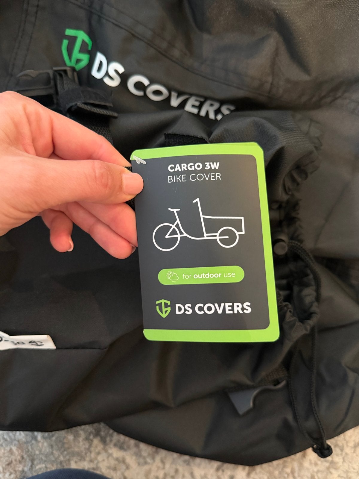 DS Covers Cargo 3W Bike Cover - Bakfiets Hoes Zwart, Ophalen of Verzenden, Nieuw, Bagagekar, 80 kg of meer