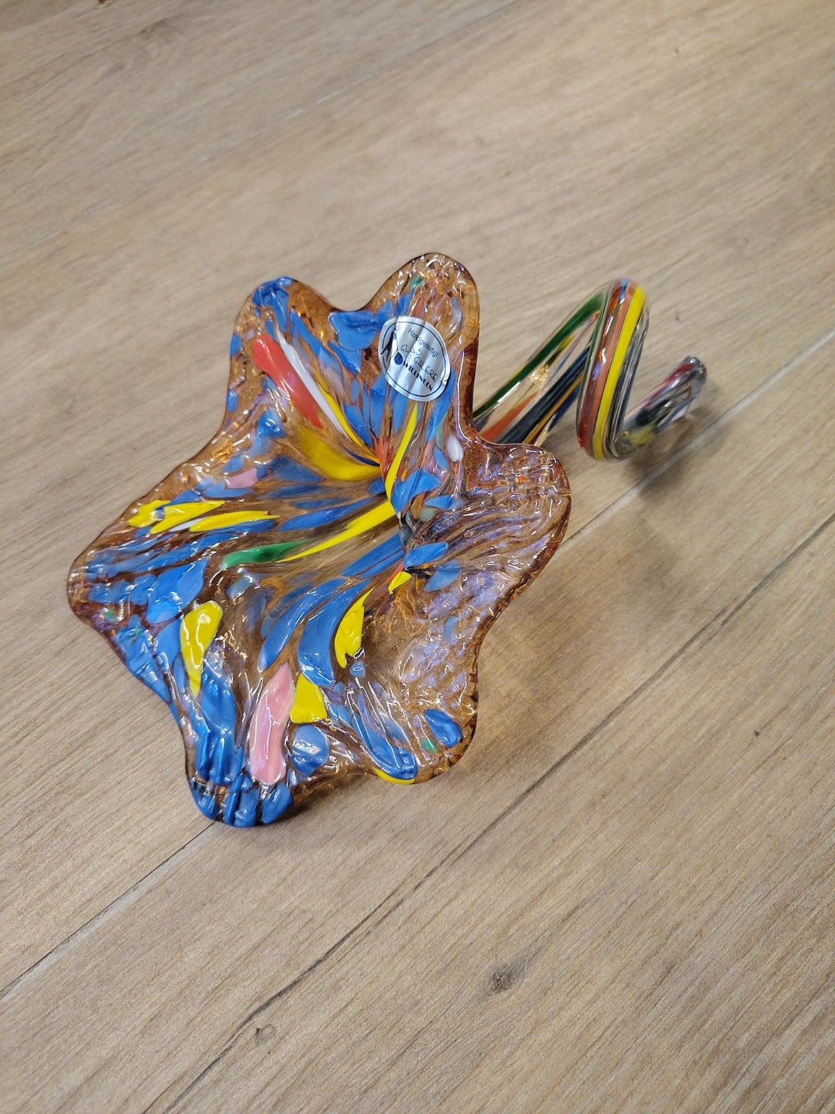 Handgeblazen glazen decoratieschaal Glas Galerie Willingen, Huis en Inrichting, Woonaccessoires | Schalen en Manden, Ophalen of Verzenden