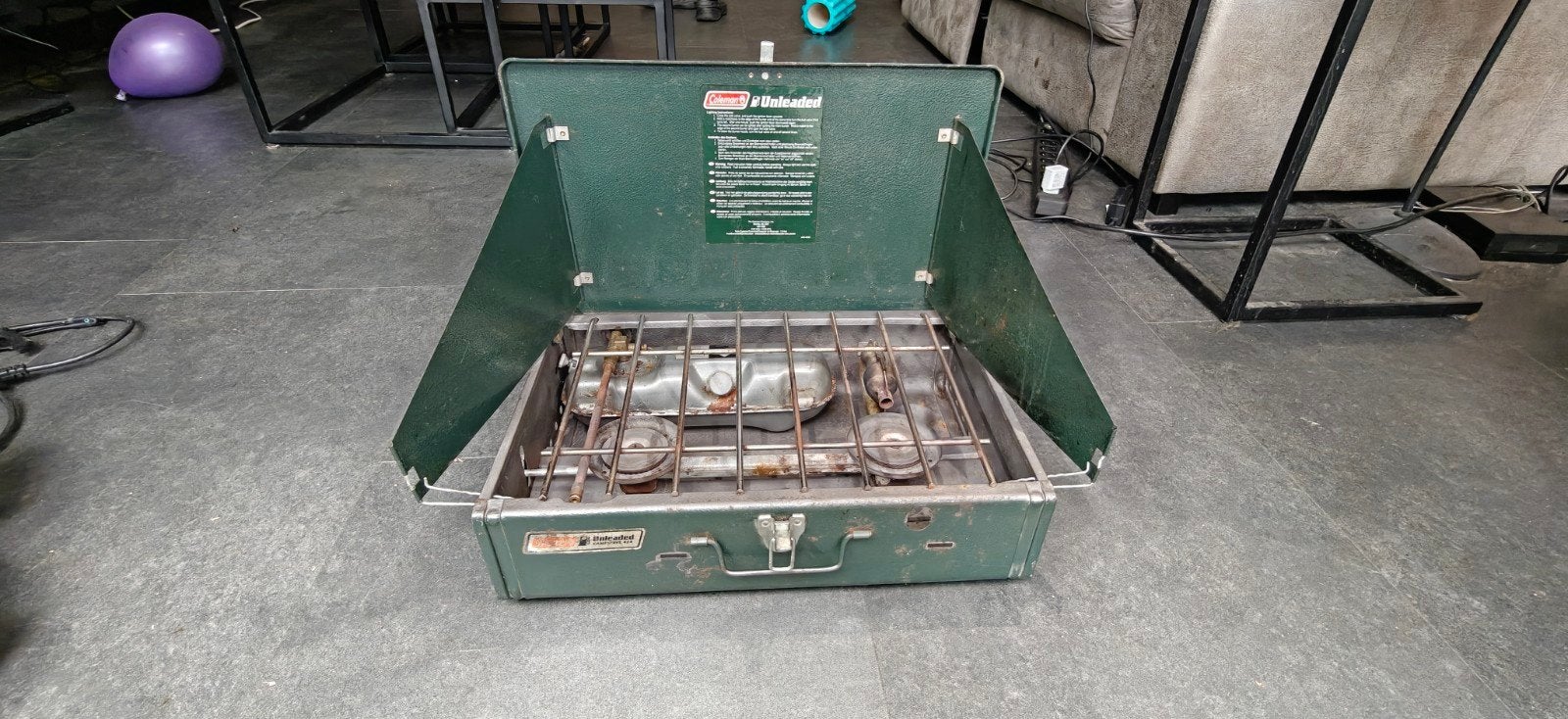 Coleman Unleaded 424 Camp Stove brander, Caravans en Kamperen, Kampeeraccessoires, Ophalen, Gebruikt