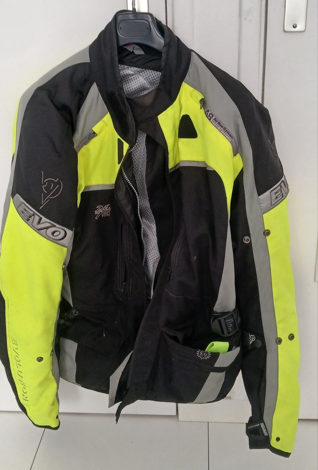 Motorjas textiel - Men9 Evolution - Maat L, Motoren, Heren, Ophalen of Verzenden, Tweedehands, Men9 Evolution
