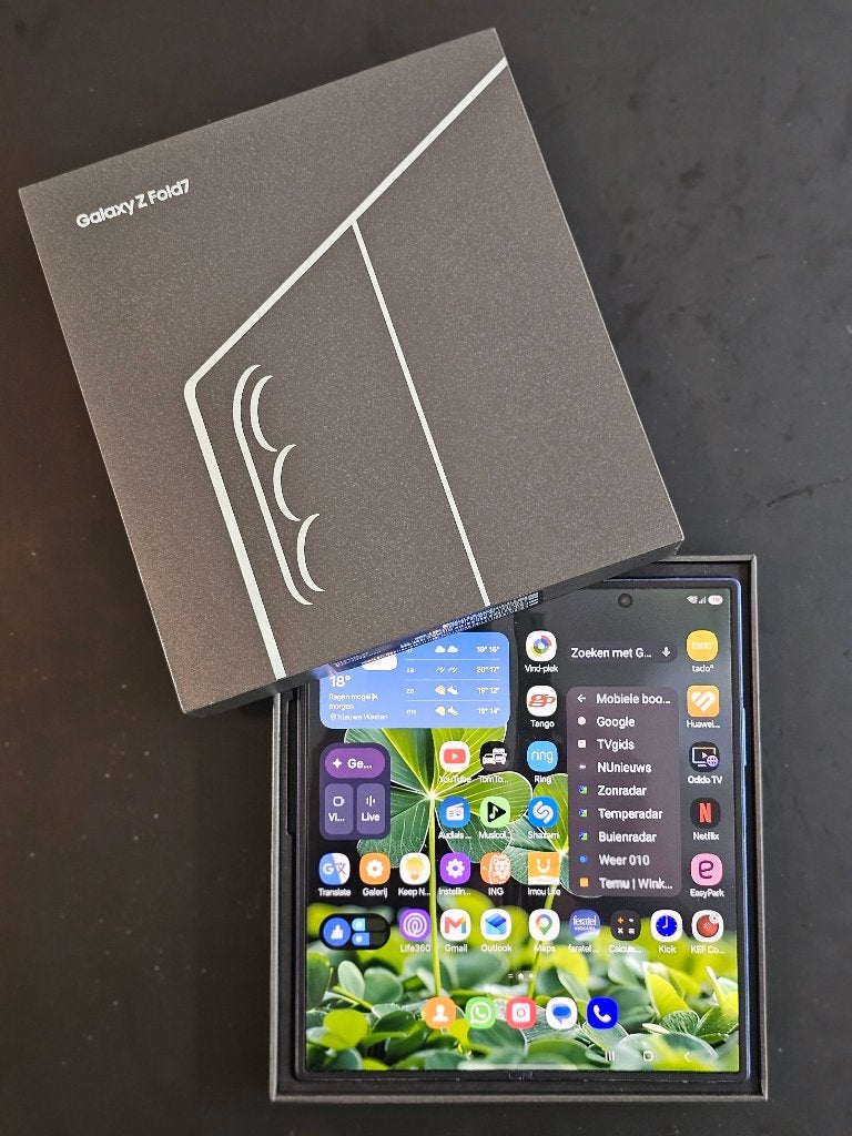 Samsung fold 7 256 blauw + garantie, Telecommunicatie, Blauw, Ophalen of Verzenden, Zo goed als nieuw, Galaxy Z Fold