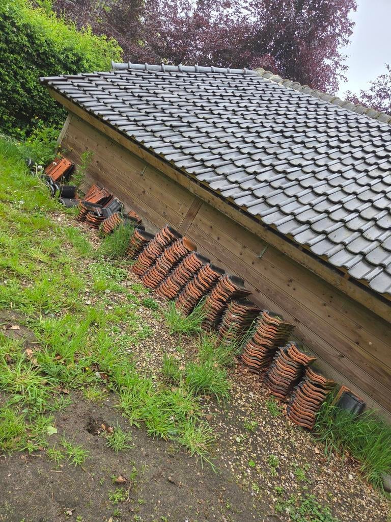 Gebruikte dakpannen - zwart, Ophalen