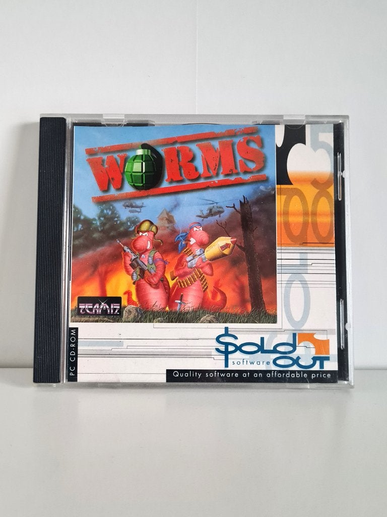 Worms - PC cd-rom, Spelcomputers en Games, Games | Pc, Gebruikt, 1 speler, Ophalen of Verzenden, Vanaf 3 jaar
