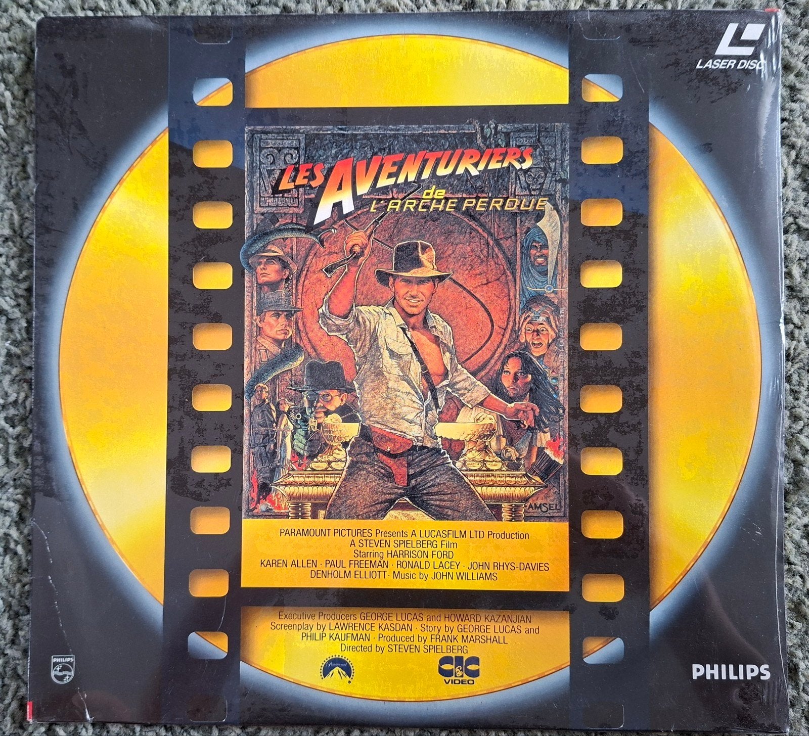 LASERDISC. RAIDERS OF THE LOST ARK. (FRANS) PAL. GESEALD., Alle leeftijden, Ophalen of Verzenden, Nieuw in verpakking