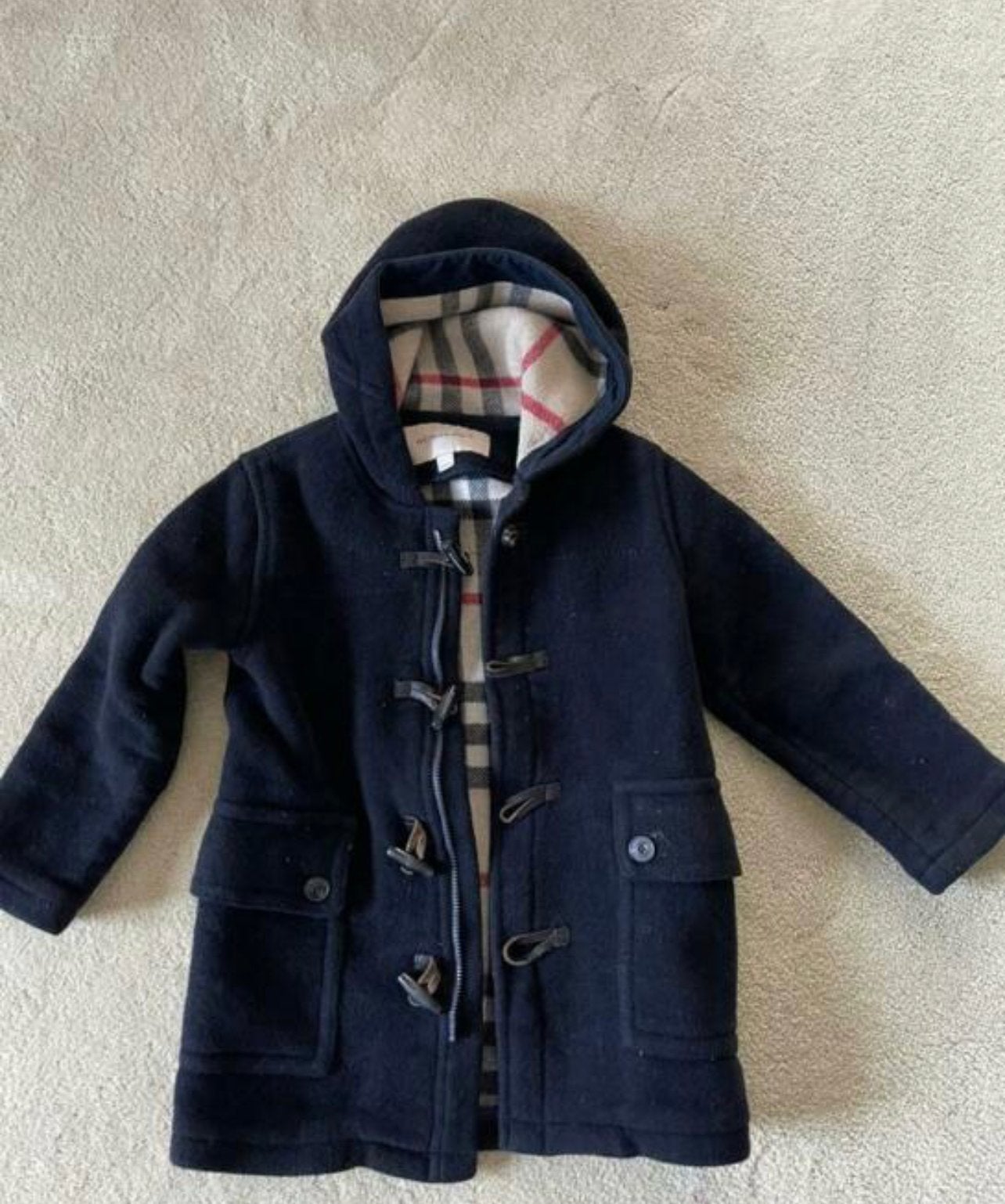 Burberry duffelcoat voor kinderen - Maat 104cm, Ophalen, Zo goed als nieuw, Jongen of Meisje