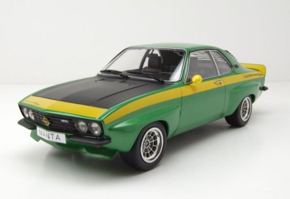 1:18 Opel Manta A Irmscher Groen metallic uit 1974 MCG, Ophalen of Verzenden, Nieuw, Auto, Overige merken