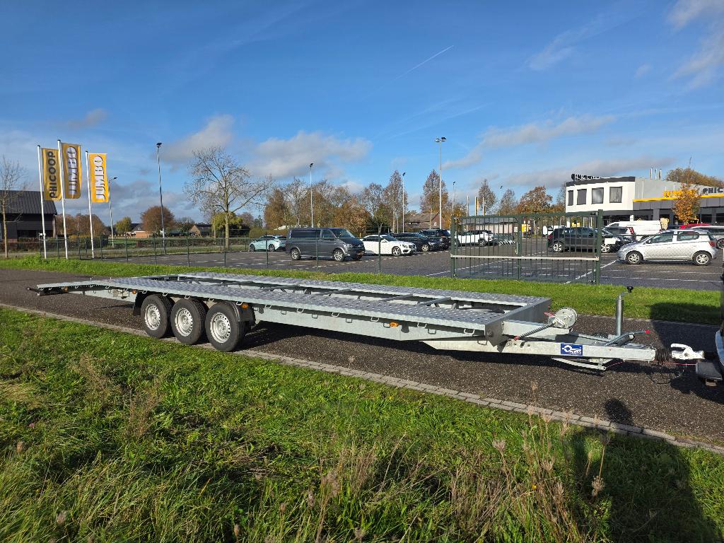 3 assige autotransporter autoambulance 2 auto s mega 3500kg, Auto diversen, Aanhangers en Bagagewagens, Ophalen, Zo goed als nieuw