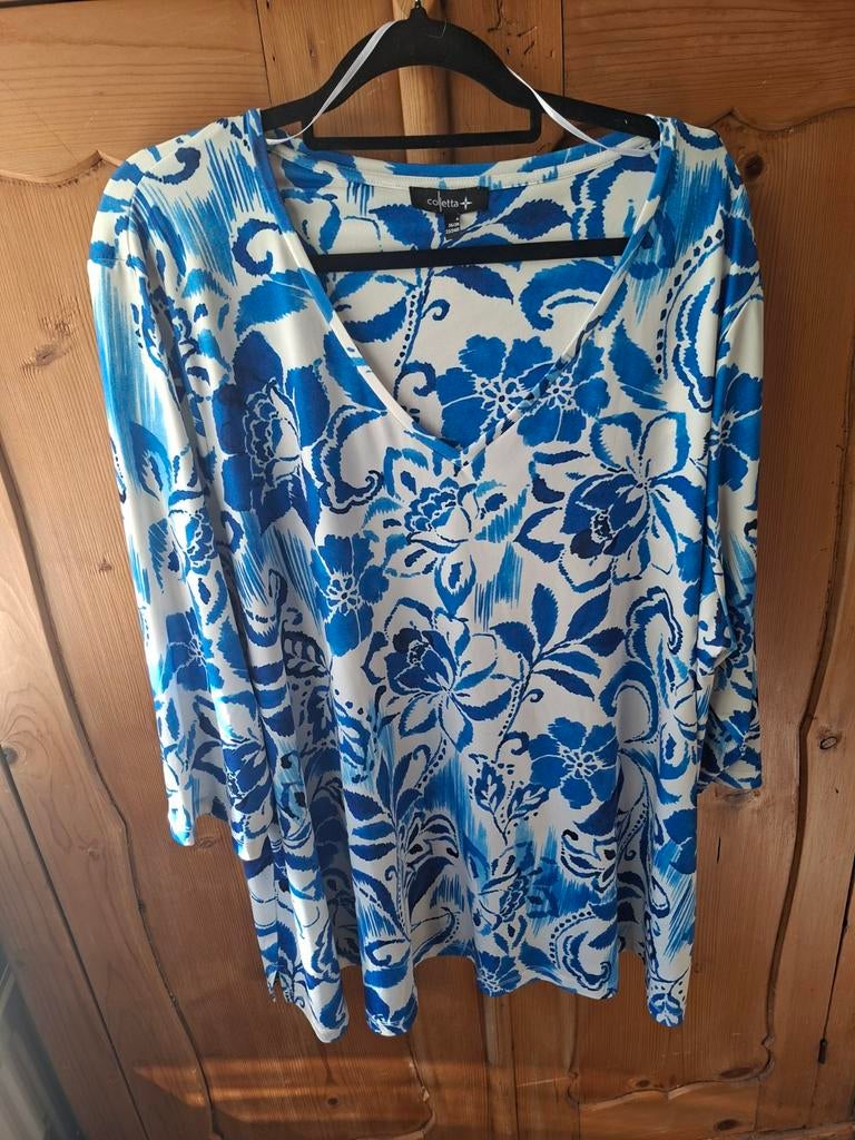 Shirt van Colletta maat 4, Colletta, Blauw, Zo goed als nieuw, Shirt of Top