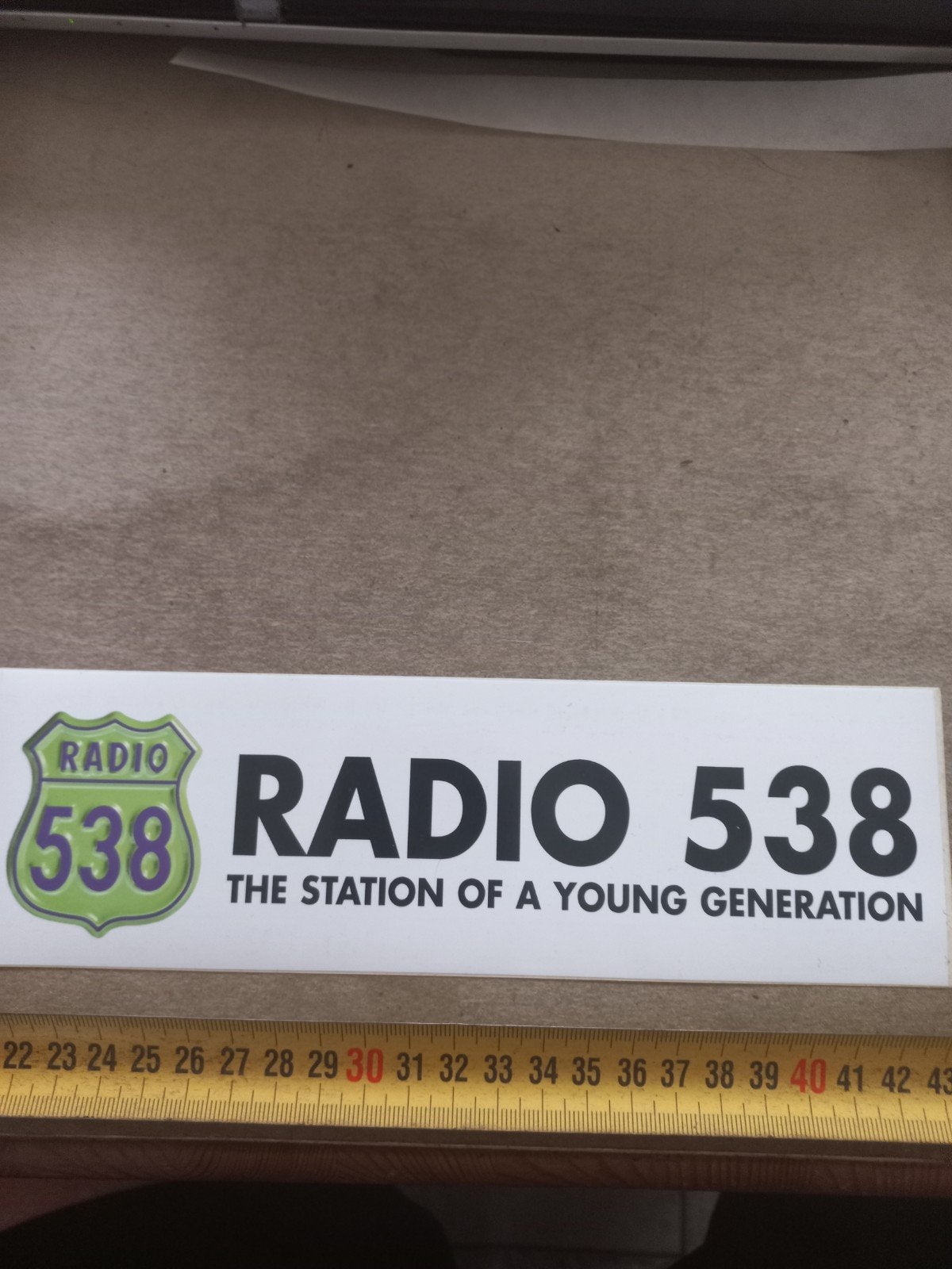 Radio 538 Sticker - The Station of a Young Generation, Verzamelen, Ophalen of Verzenden, Zo goed als nieuw, Overige typen