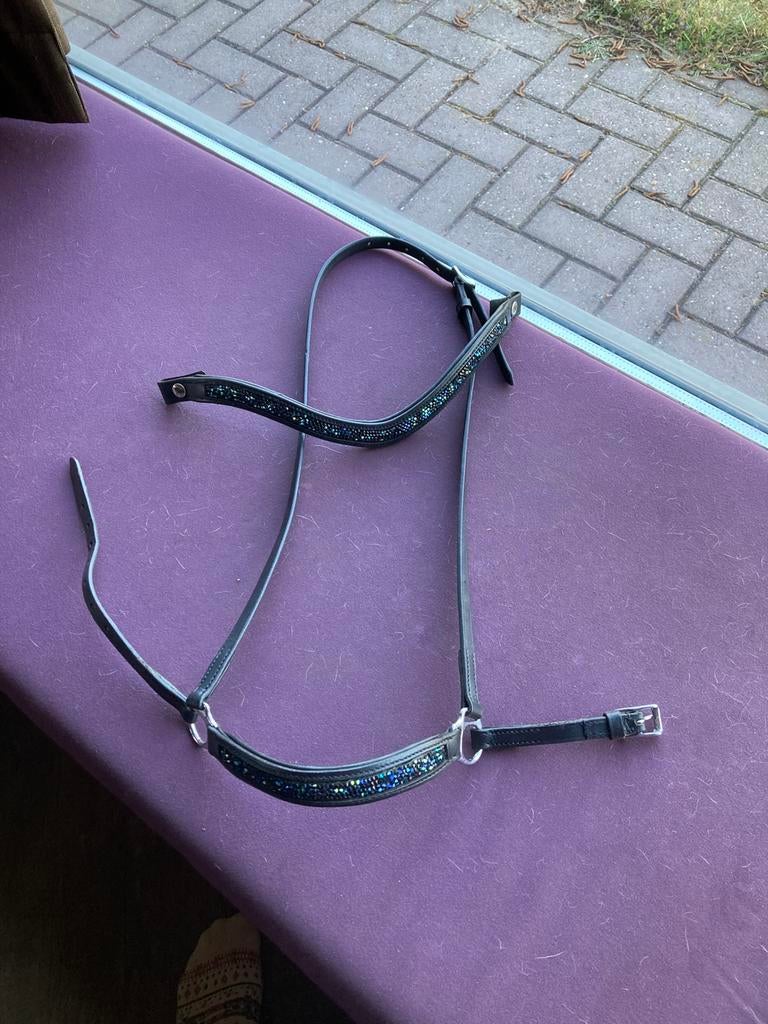 Neus en frontriem bling ijslander/cob, Dieren en Toebehoren, Paarden en Pony's | Hoofdstellen en Tuigage, Ophalen of Verzenden