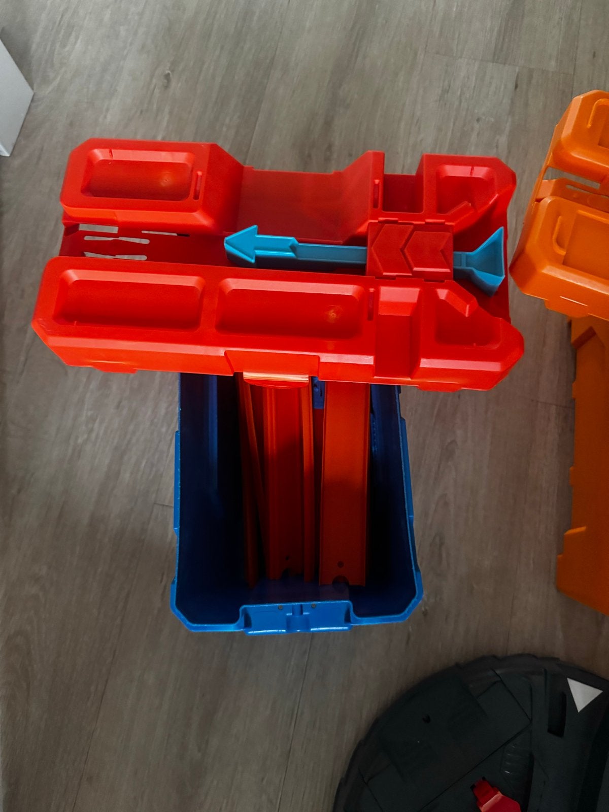 Grote Hot Wheels Racebaan met Looping en Opbergbak, Ophalen, Hot Wheels, Racebaan, Gebruikt
