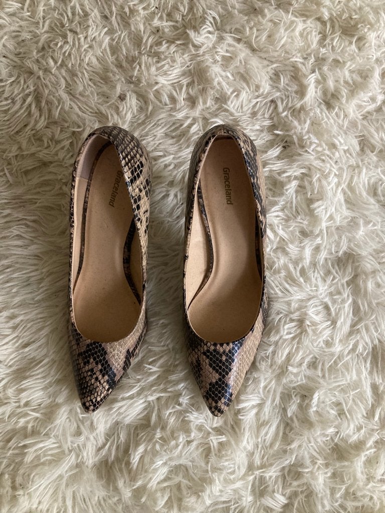 tijgerprint pumps, Pumps, Overige kleuren, Verzenden, Zo goed als nieuw