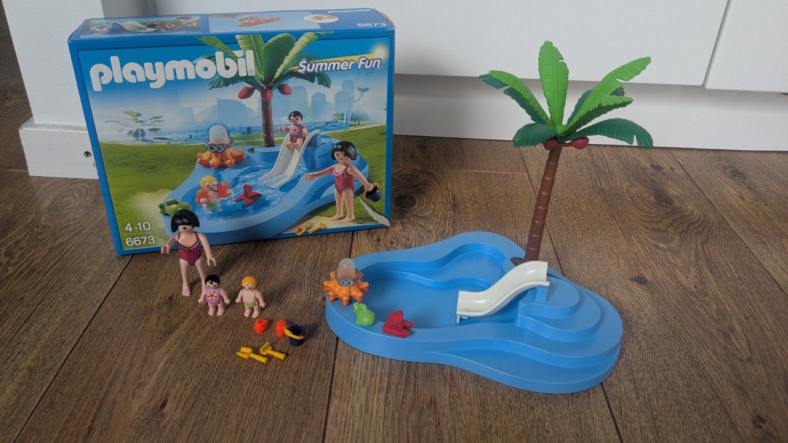 Playmobil Summer Fun Zwembad met Glijbaan (6673), Kinderen en Baby's, Complete set, Overige typen, Ophalen of Verzenden, Summer fun