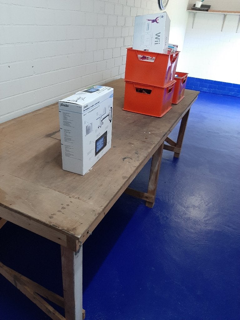 Werkbank hout, Ophalen, Gebruikt