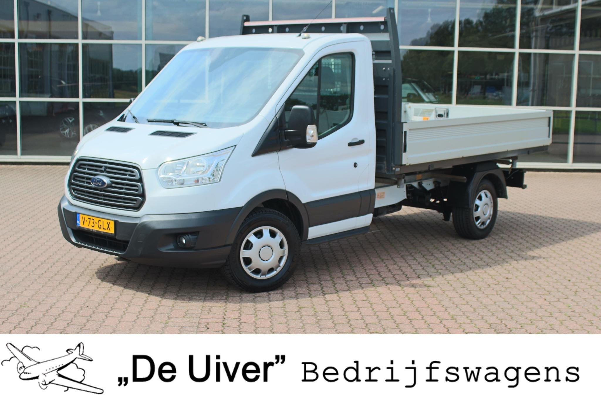 Ford Transit 350 2.0 TDCI L3H1 Trend DRIE ZIJDIGE KIPPER, Na, 12 maanden, Stof, 4 cilinders, Wit
