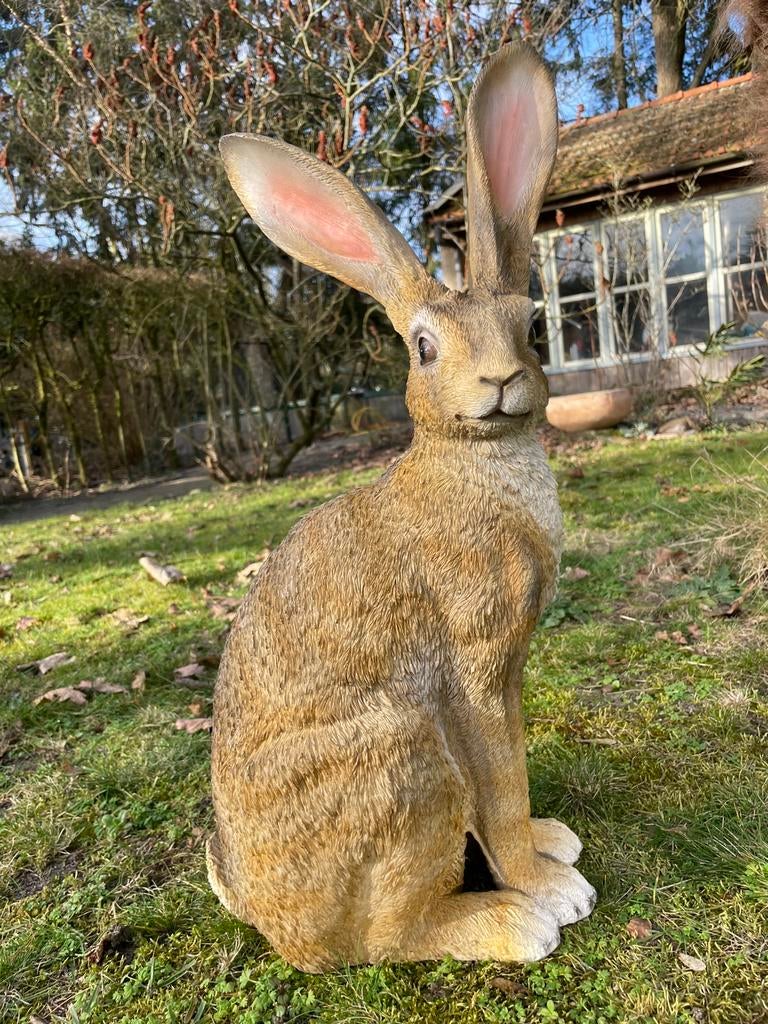 Haas konijn paashaas pasen beeld tuin dier, Tuin en Terras, Tuinbeelden, Ophalen, Nieuw, Kunststof, Dierenbeeld