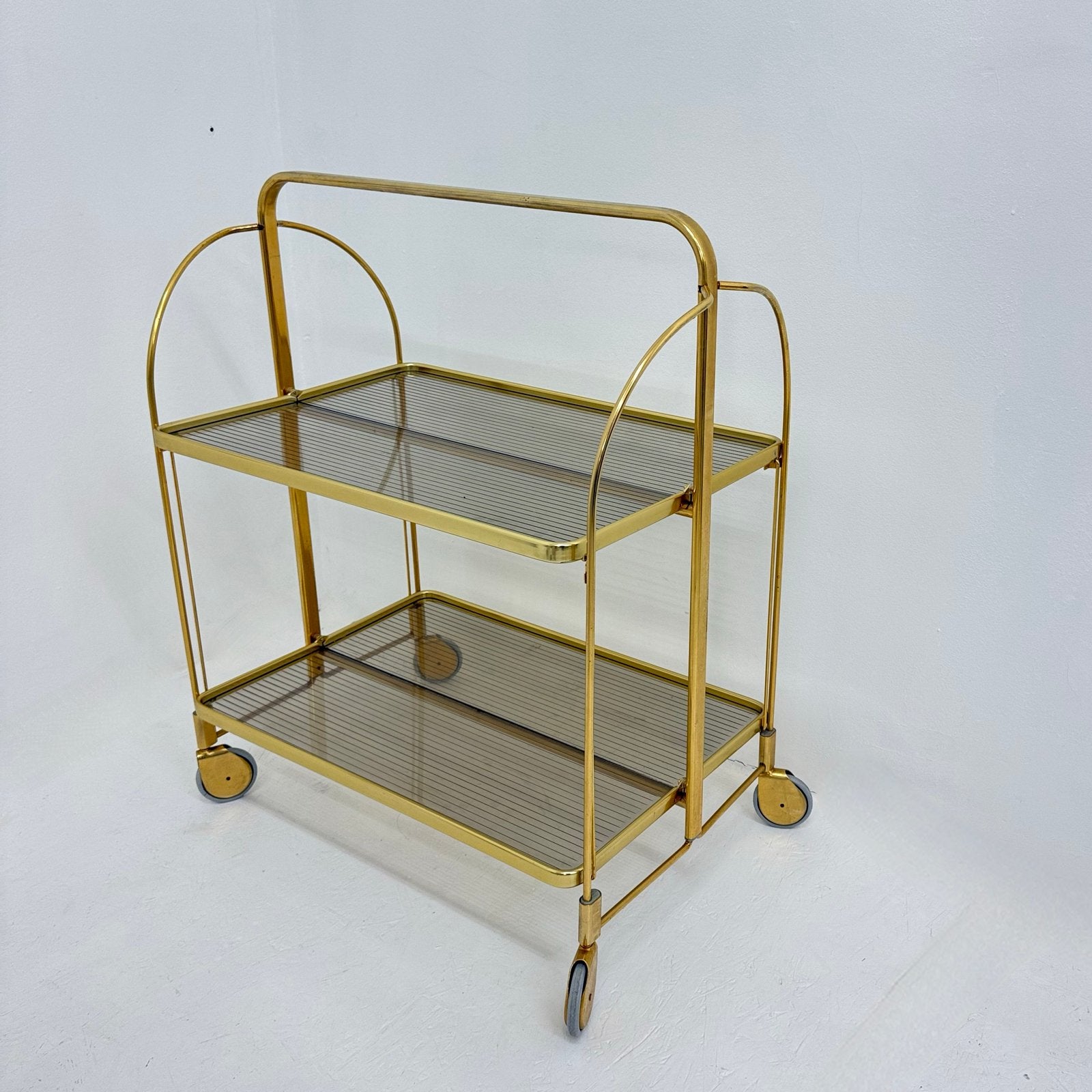 Vintage gouden barkar trolley jaren '70, Vintage, Gebruikt, Ophalen of Verzenden, Goud