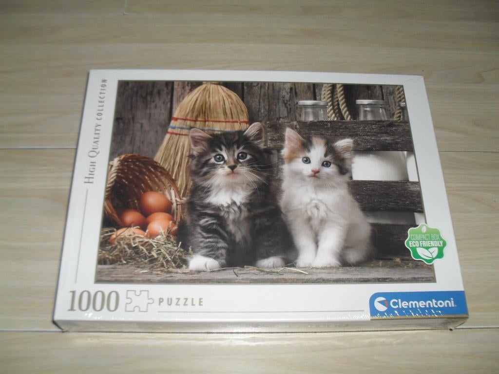 Lovely kittens puzzle 1000 stukjes nieuw, Ophalen, 500 t/m 1500 stukjes, Nieuw, Legpuzzel