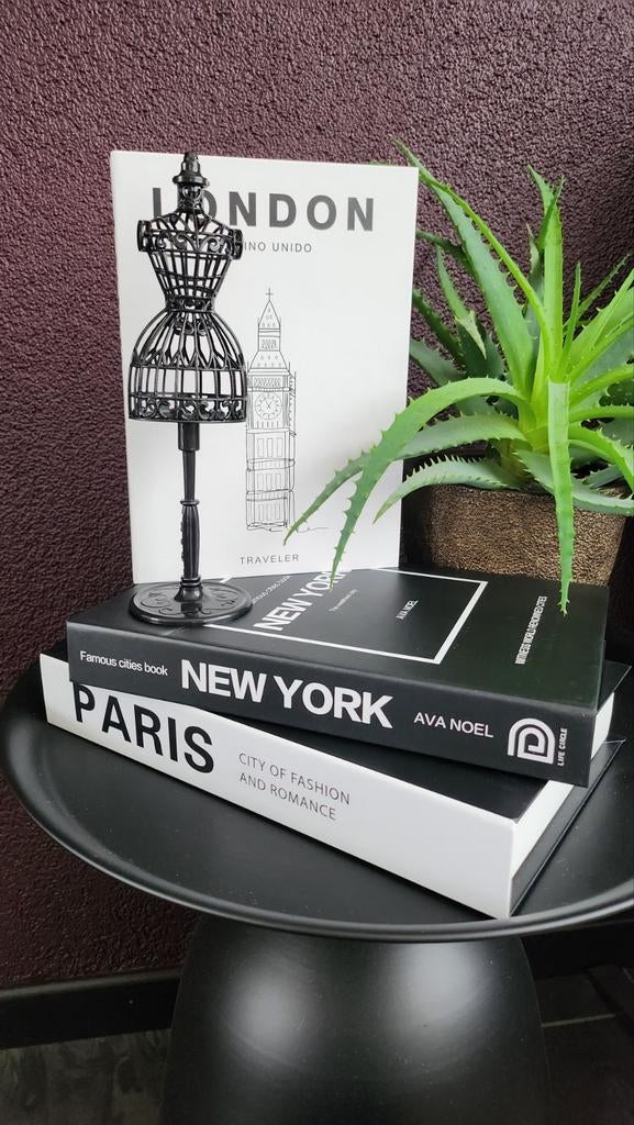 Set van 3 mooie decoratie boeken en art paspop mode, Huis en Inrichting, Woonaccessoires | Overige, Ophalen of Verzenden, Nieuw