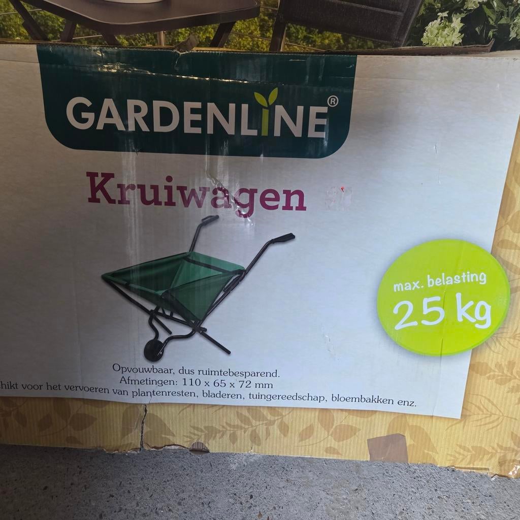 GARDENLINE Opvouwbare Kruiwagen - Max. 25 kg, Ophalen of Verzenden