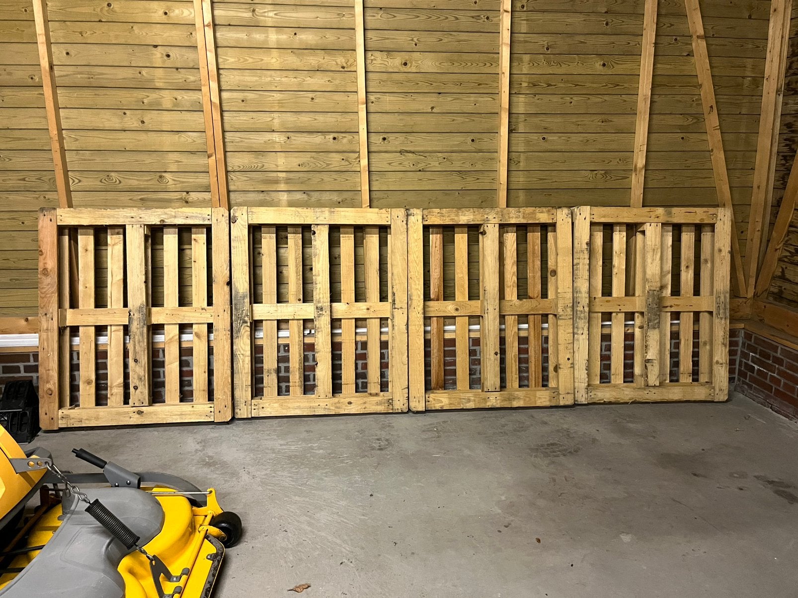4 pallets 100x120 cm, Minder dan 3 meter, Ophalen of Verzenden, Hout, 1 tot 2 meter