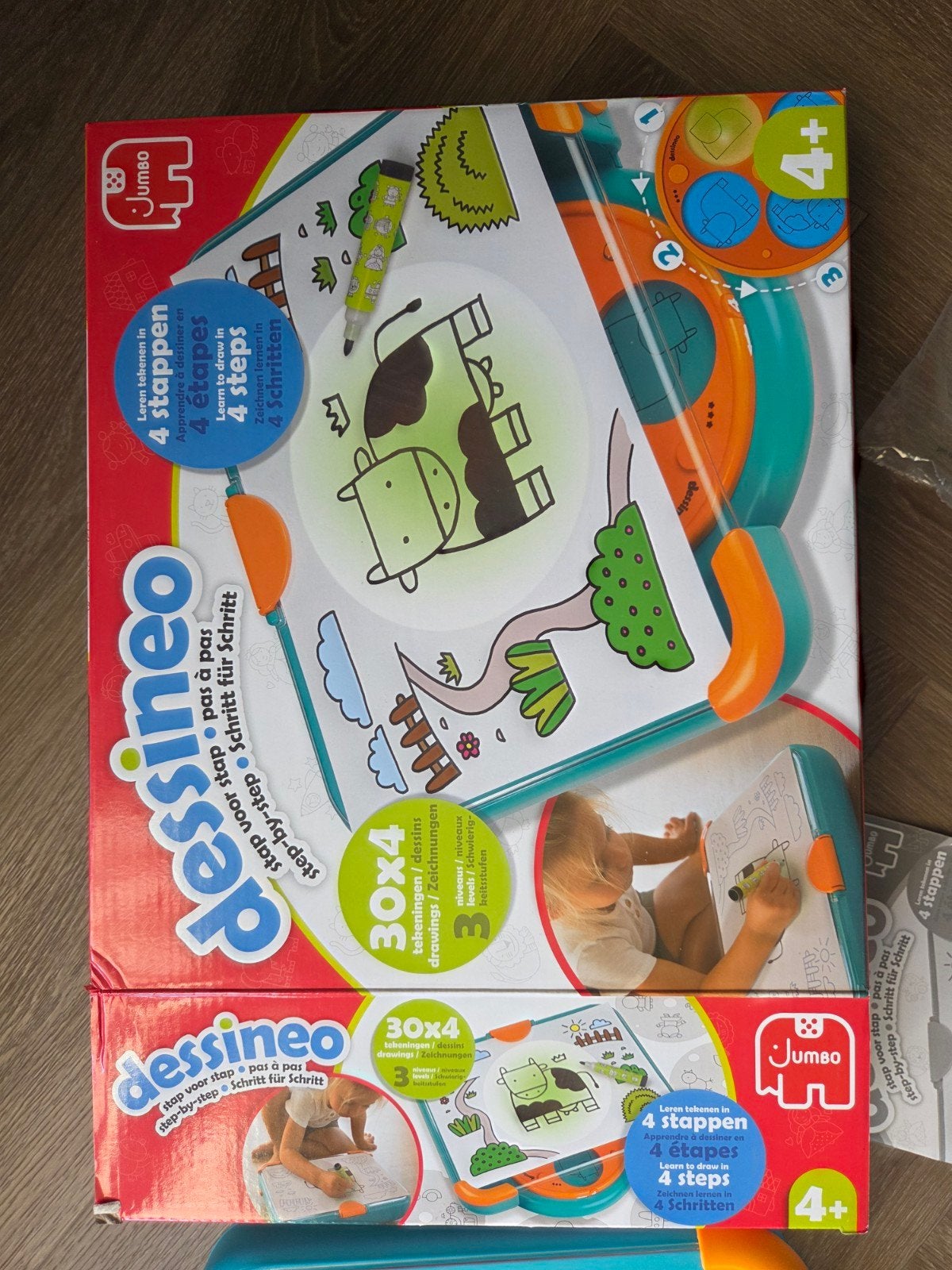 Jumbo Dessineo Tekenprojector - Leer Tekenen in 4 Stappen, Ophalen, Zo goed als nieuw, Knutselen, Met licht