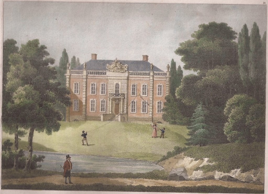 Château de Hemmen (Province de Gueldre)ca. 1830 Ingekl Litho, 1800 - 1899, Architectuur, Ophalen of Verzenden, 15 cm