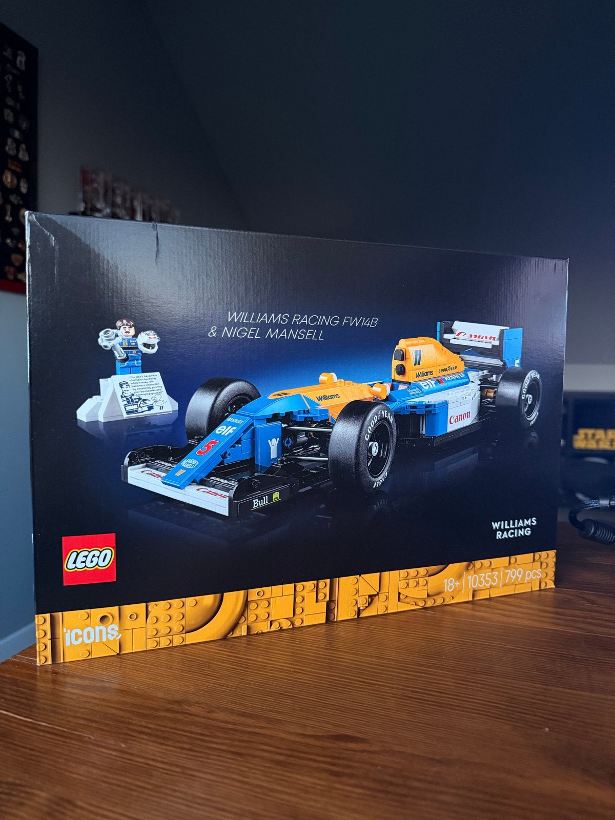 Lego Icons Williams Racing FW14B & Nigel Mansell (10353), Lego, Nieuw, Ophalen of Verzenden, Icons