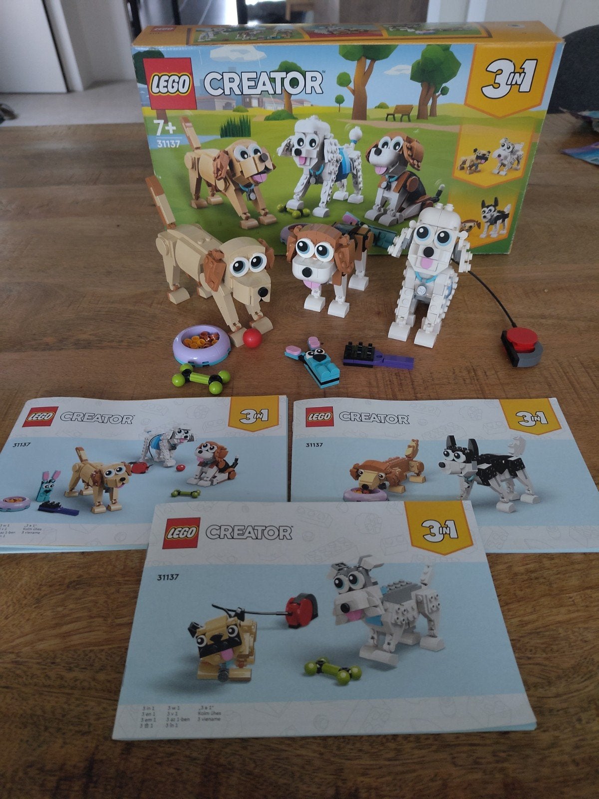 LEGO Creator 31137 Honden 3-in-1 set compleet!, Compleet, Lego, Ophalen of Verzenden, Zo goed als nieuw