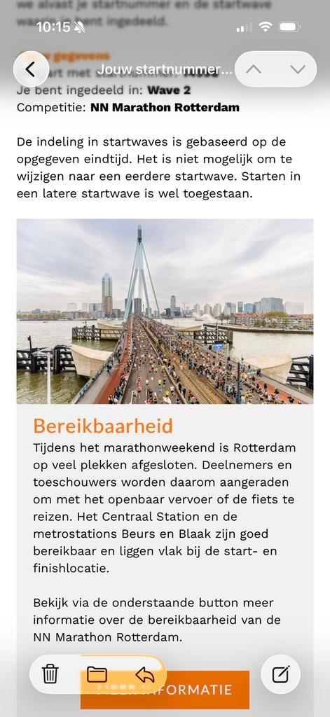 1 ticket voor de marathon van Rotterdam, Tickets en Kaartjes, Eén persoon