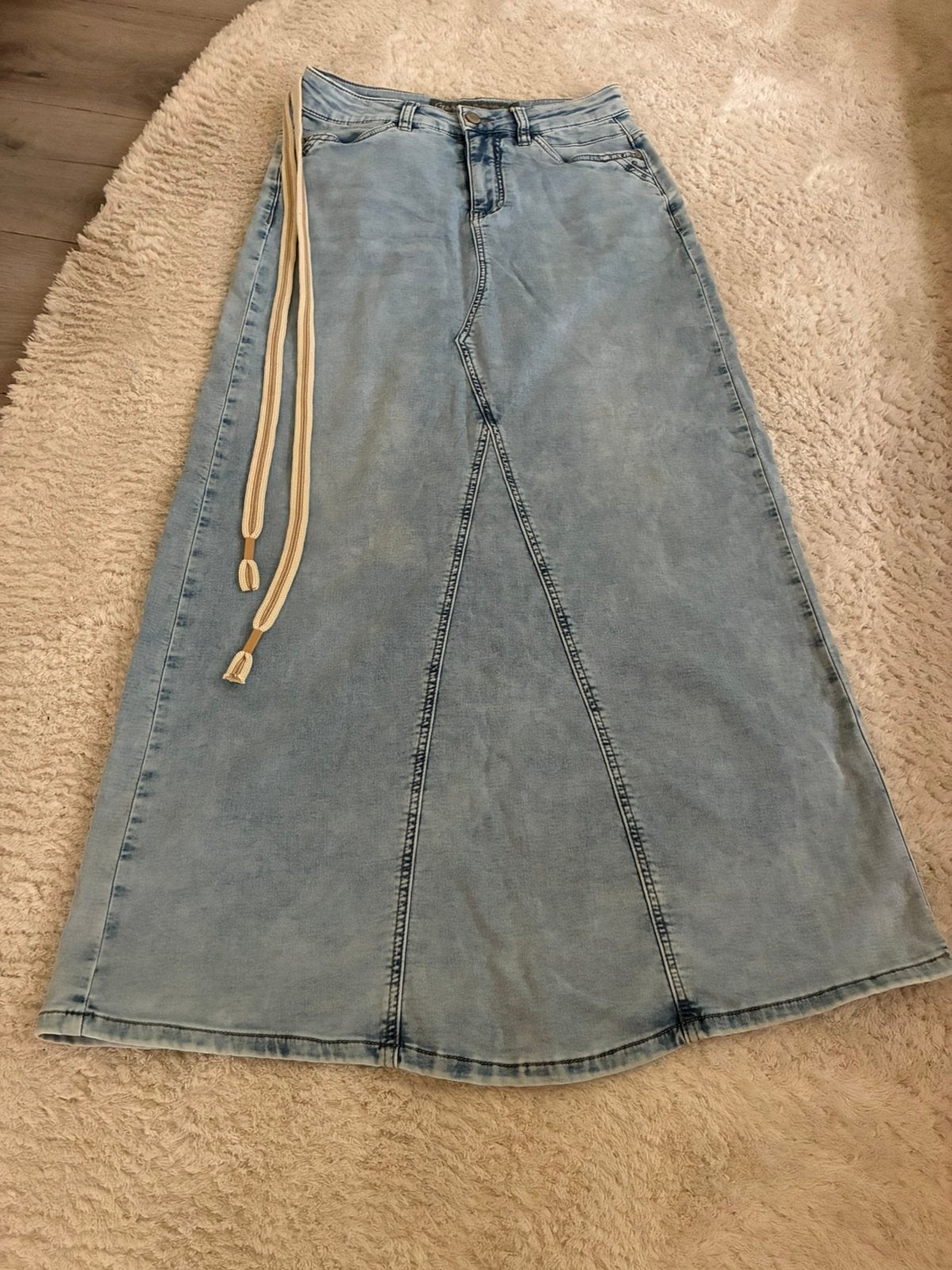 Geisha XS/34 lange jeansrok, Geisha, Blauw, Nieuw, Ophalen of Verzenden