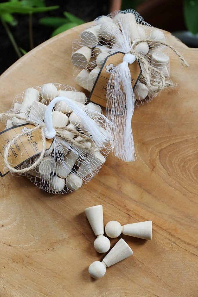 NIEUW 1x Houten peg dolls houten poppetjes schilderen, Ophalen of Verzenden, Nieuw, Beschrijfbaar, Knutselmateriaal