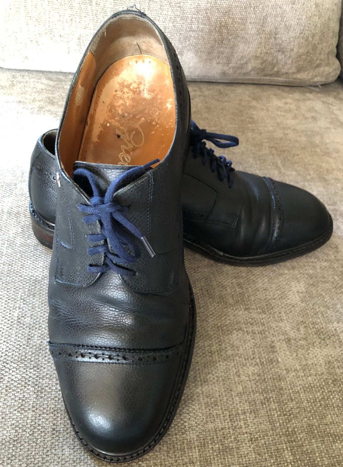 Greve klassieke veterschoenen maat 9,5, Zwart, Ophalen of Verzenden, Gedragen, Veterschoenen