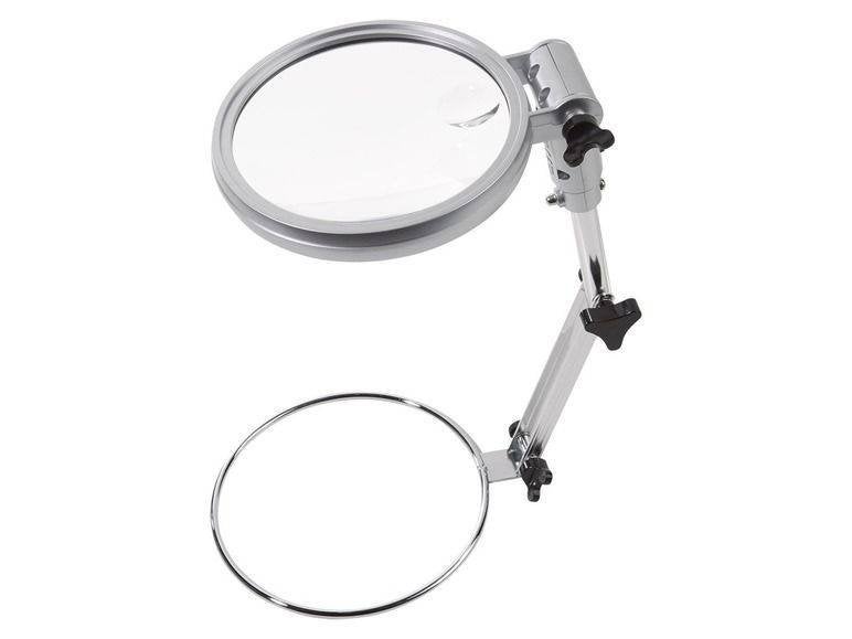 Loep 2x en 4x vergroting diameter 120 mm met LED, Ophalen of Verzenden, Nieuw, Vergrootglas of Loep