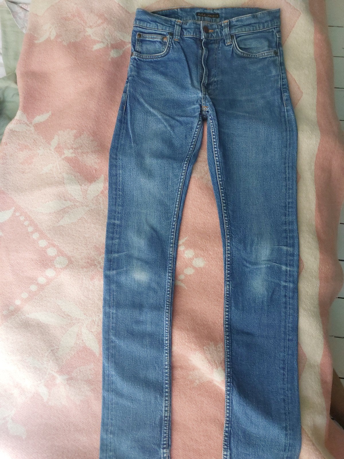 Nudie Jeans slim fit spijkerbroek W27 L32, Nudie Jeans, Blauw, W32 (confectie 46) of kleiner, Ophalen of Verzenden