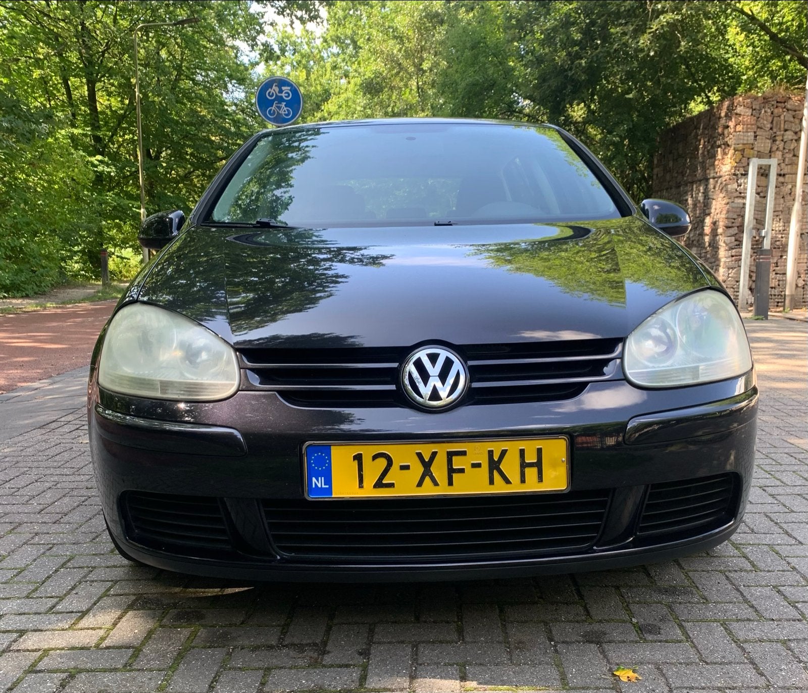 Volkswagen Golf 1.6 75KW 2007 Zwart Airco Navi Nieuwe APK, Auto's, Volkswagen, Voorwielaandrijving, Zwart, 4 cilinders, Automatische klimaatregeling