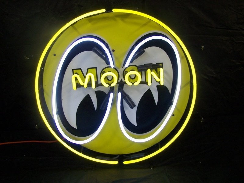 Moon eyes neon en veel andere USA decoratie neons mancave, Lichtbak of (neon) lamp, Nieuw, Ophalen of Verzenden, Info@americansaleshop.nl