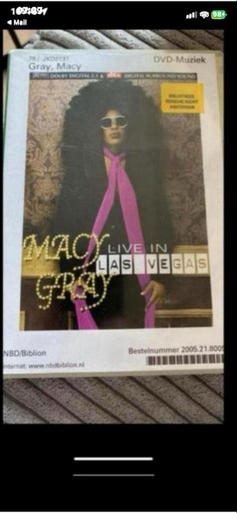 Macy Gray - Live in Las Vegas DVD, Alle leeftijden, Ophalen of Verzenden, Gebruikt