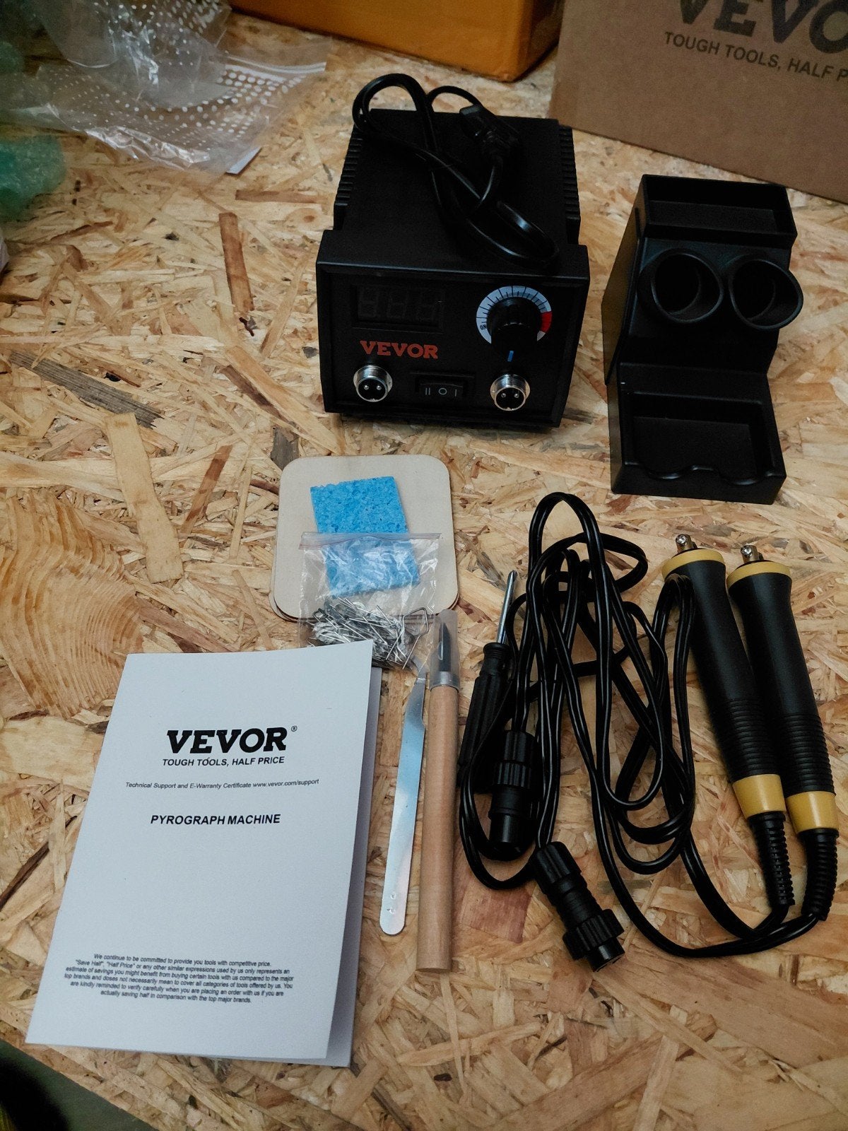 pyrograph machine houtbrander, Zwart, Gereedschap of Toebehoren, Nieuw, Hout