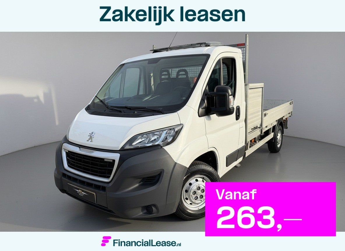 Peugeot Boxer 333 2.0 BlueHDI L2S Pick-Up * Kraan * Airco *, Voorwielaandrijving, Dealer onderhouden, Gebruikt, 4 cilinders