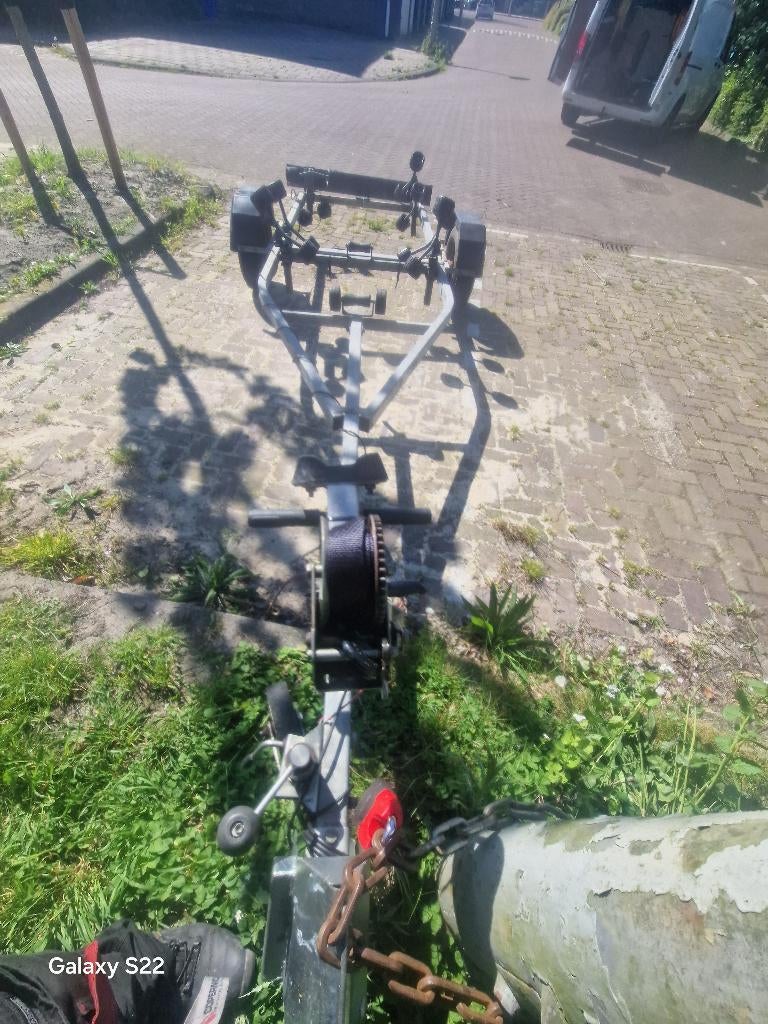 boottrailer  jetski/rubberboot sloep Waterscooter /, Watersport en Boten, Boottrailers, Ophalen, Gebruikt, 1500 tot 3000 kg, 6 tot 9 meter