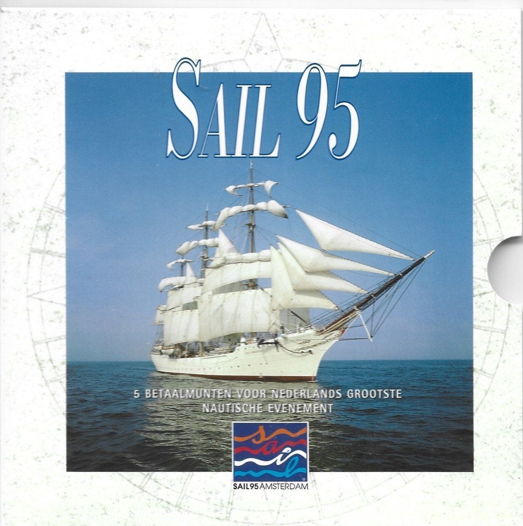 Muntset Sail 95 ecu, Postzegels en Munten, Ophalen of Verzenden, Koningin Beatrix, Overige waardes